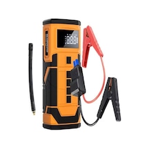 Auhma A5577 4'ü 1 Arada Akü Takviyeli Şarjlı Hava Pompası 8.000 Mah Powerbank & Dijital Fener