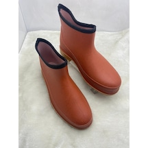 Ulaş Turuncu Krep Bahçe Kısa Lastik Çizme Unisex - Turuncu - 36