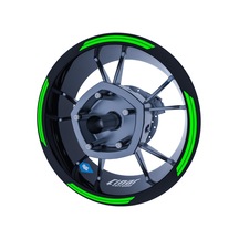 Floresan Yeşil Double Stripe Jant Şeridi Sticker Çınar Extreme