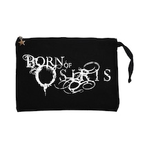 Born of Osiris Black Siyah Clutch Astarlı Cüzdan / El Çantası Siyah