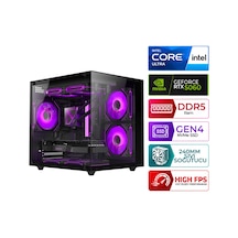 Xaser KRATOS X20 Ultra 5 225F 16 GB 1 TB M.2 NVMe SSD 8 GB RTX5060 Free Dos Masaüstü Oyuncu Bilgisayarı