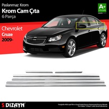 S-Dizayn  Chevrolet Cruze Sd Krom Cam Çıtası 6 Prç 2009 Üzeri N11.3105