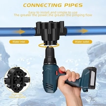 Xuweiwei Portable Mini Drill Pump Spec2 El İle Çalışan Kendinden Emişli Su Transfer Pompası Yağ Dizel Sıvılar İçin