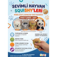 Sevimli Hayvan Figürlü Yumuşak Squishy Stres Oyuncağı Köpük Form Sıkılabilir Duyusal Oyuncak 8x7 Cm 1 Adet