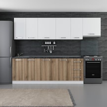 Minar 290 Cm Mutfak Dolabı Beyaz Dore 290-D4 Beyaz