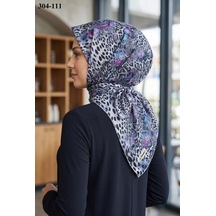 Sharell Leopar Desenli Soft Pamuk Eşarp 304-111 Çok Renkli