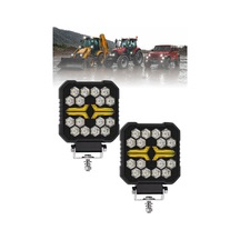 Off-road Kare Led Çalışma Lambası 2 Adet 20w -selamlamalı Gündüz Led Flash Mod & Delici Işık