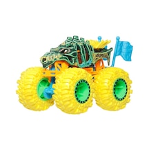 Hot Wheels Monster Trucks Neon Smashers Araç Serisi Podıum Skeles Çok Renkli