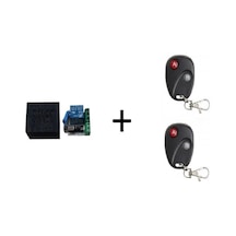 1 Kanal Dc12v 10a Röle +2 Adet 2 Kanal Rf Uzaktan Kumanda 433mhz