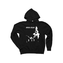 Burzum Burn Church Siyah Kapşonlu Sweatshirt Hoodie Siyah