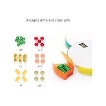 Tongxida Zamanlama Yaşlı Mor Taşınabilir Sones Elektronik Hatırlatma Hap Kutusu, Akıllı Ka Kutusu Mor