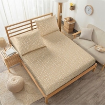 Penye Tek Kişilik Lastikli Çarşaf Krem 100x200
