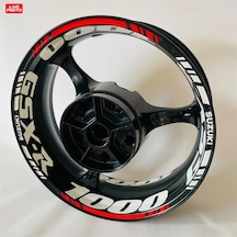 Suzuki GSX-R 1000 Çift Renk Jant Sticker Etiket Modeli