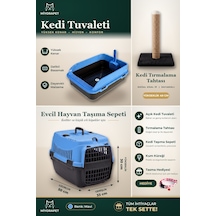 Kedi Set 5 Parça-taşıma-tırmalama-tuvalet