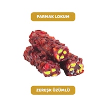 Zereşk Üzümü Kaplı Antep Fıstıklı Nar Aromalı Parmak Fitil Lokum 1kg