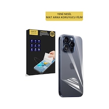Apple Uyumlu iPhone X Premium Arka Mat Ekran Koruyucu Özel Kesim Hydrogel Film