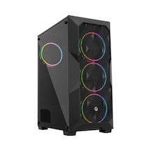 Frısby FC-9425G 500 W Rgb Fan Oyuncu Bilgisayar Kasası Siyah