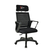 Xfly Plastik Ayaklı Oyuncu Koltuğu-Siyah File-2390C0541