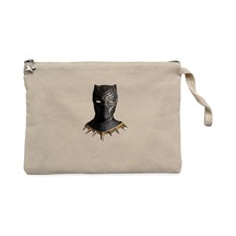 Black Panter Face Krem Clutch Astarlı Cüzdan / El Çantası Krem
