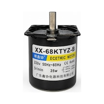 68ktyz 5rpm 220v Ac Senkron Redüktörlü Motor Düşük Devir Yüksek Tork Motor Otomasyon Motoru