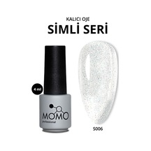 Momo Professional Kalıcı Oje S006 Renkli Simli Şeffaf 4 Ml