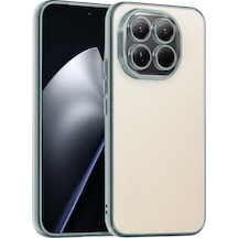 Xiaomi Mi 15 Uyumlu Lensli Silikon - Gümüş