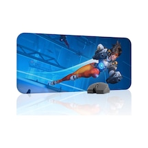 Overwatch Kaymaz Dikişli Kauçuk Oyuncu Mousepad V1 - 70x30 Xl Gaming Mouse Pad Fare Altlığı