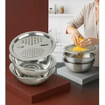 Transformacion Inox Rende Kase Süzgeç Seti - Multifix 3 İn 1 722050 7.5 Cm 1.1 Litre, 7430000722050 Diğer