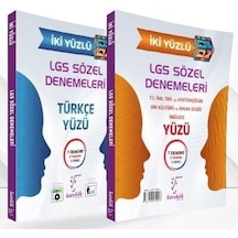 Karekök Lgs Sözel İki Yüzlü 14 Deneme Tek Kitap Karekök Yayınları