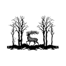 Suntek Geyik Asılı Tabela Sergileme Sanat Eseri Çiftlik Evi Orta Suntek Geyik Asılı Tabela Sergileme Sanat Eseri Çiftlik Evi Orta