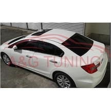 Honda Civic Krom Cam Çıtası Tk 2012-2016 4Prç Paslanmaz Çelik N11.5614