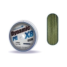 Captain Dynamic Soft Pe 8 Örgü Ip Misina 100Mt Yeşil 0.16 Mm