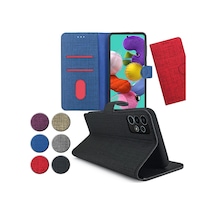 Samsung Galaxy A53 5G Kilif Fitcase Fabric Kapakli Cüzdanli 543444791