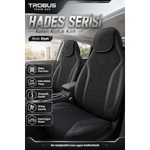 Honda Civic Fc5 Kasa 2016-2021 Uyumlu Hades Serisi Keten Koltuk Kılıfı Siyah