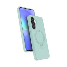 Samsung Uyumlu Galaxy A37 5g Uyumlu Regal Magsafe Standlı Kapak - Su Yeşili
