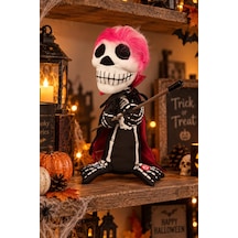Cadılar Bayramı Hareketli Sesli Işıklı İskelet Figür 30 Cm Halloween Dekoratif Masa Süsü Tüm Yaşlar