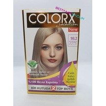 Colorx Bitkisel Saç Boyası Set - 10.2 Ekstra Küllü Açık Sarı