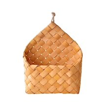 Suntek Magideal Dokuma Depolama Sepeti Asılı Çamaşır Çiçek D Kahverengi