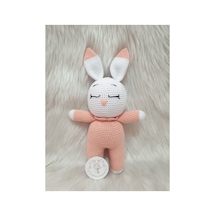 Amigurumi Organik Örgü Oyuncak Tombiş Tavşan Turuncu