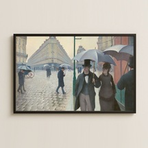 Caillebotte Paris Yağmurlu Gün Uv Baskı Pvc Tablo