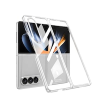 Rba Aksesuar Galaxy Uyumlu Z Fold 4 Kılıf Rba Full Camlı Kıpta Kapak - Renksiz Çok Renkli