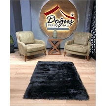 Doğuş Peluş Halı A Post Düz Kesim Siyah