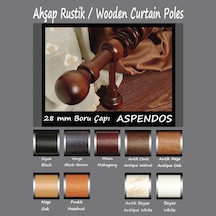 Ahşap Rustik,  Halkalı + Raylı