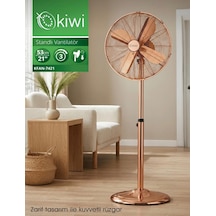 Kiwi Kfan-7421 Salınım Fonksiyonlu Metal Kanatlı Stand Vantilatör