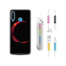 Huawei P30 Lite Kılıf Kablo Koruyuculu Red Moons 1747