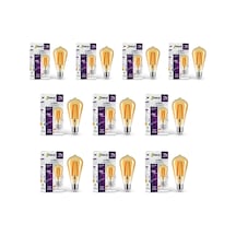 7w E27 Filament Led Ampul - Dim Edilebilir - Dst58 10 Adet