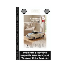 Premium Bluetooth Hoparlör D44 Bej Çocuk Tasarım Ürün Seyahat