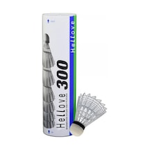 Badminton Topu 6 lı Set Beyaz Mantar Uçlu Bedminton Topu