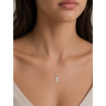 Oya Silver Gümüş Harf Madalyon Kolye Oyot369