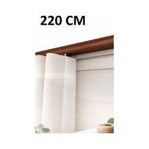 Ceviz Dekoratif Ray 2 Kanallı Dekoratif Metal Perde Kornişi Ceviz220cm - 847807672 Ceviz220cm